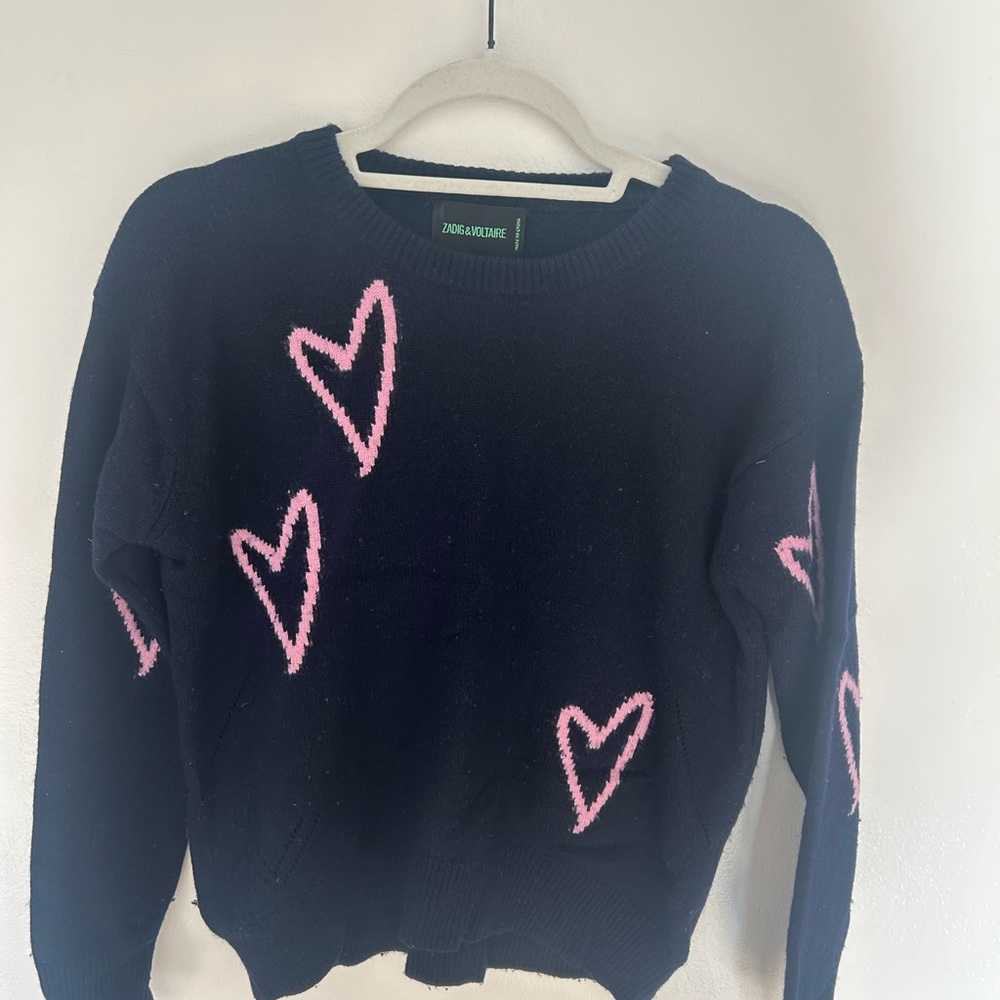 Zadig & Voltaire Markus Heart Cashmere Sweater